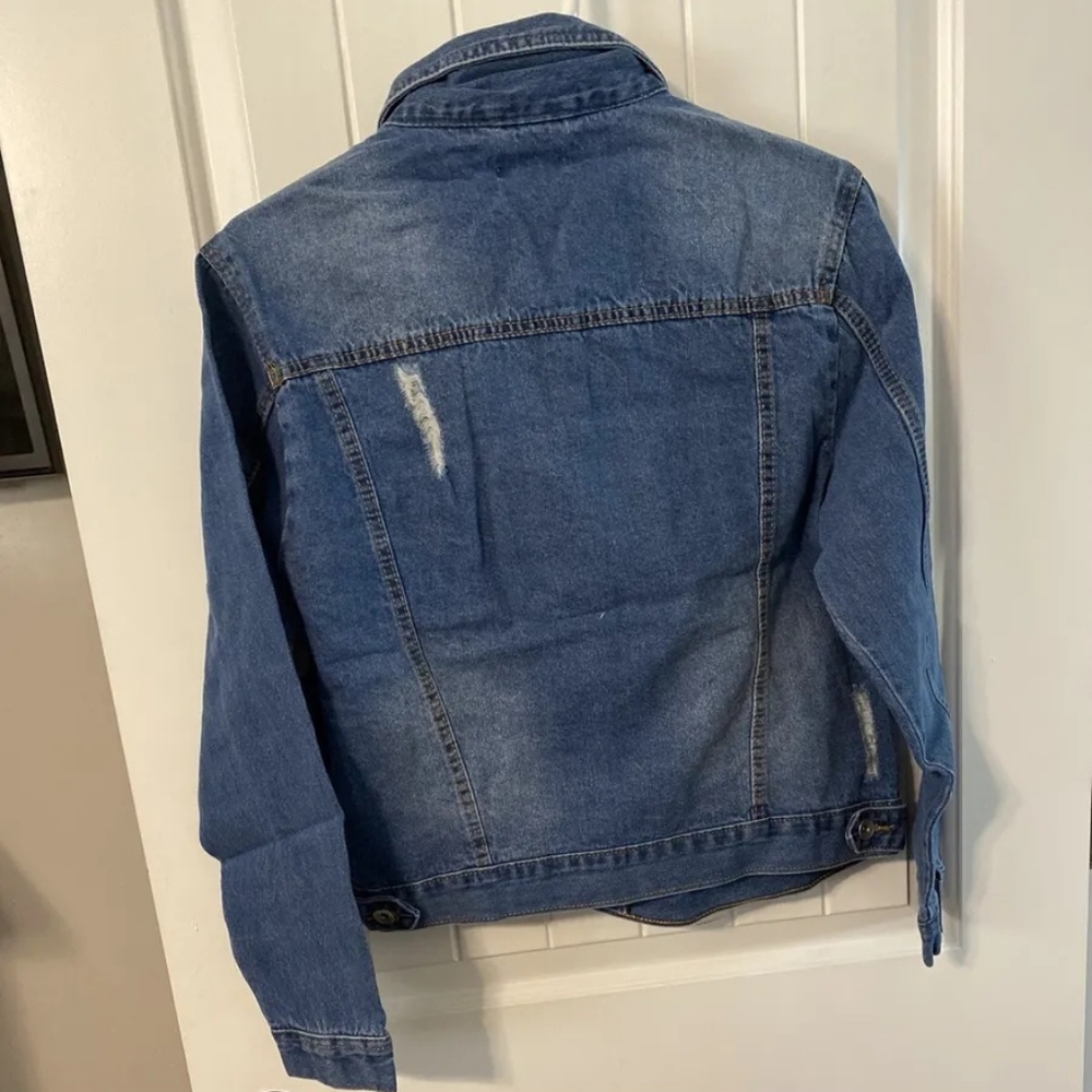 New Look- Womens - Ripped Jean Jacket - Picture 2 of 6